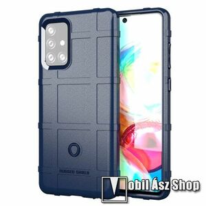 OTT! RUGGED SHIELD szilikon védő tok / hátlap - matt, ERŐS VÉDELEM - SÖTÉTKÉK - SAMSUNG Galaxy A72 5G (SM-A726F) / Galaxy A72 4G (SM-A725F) kép