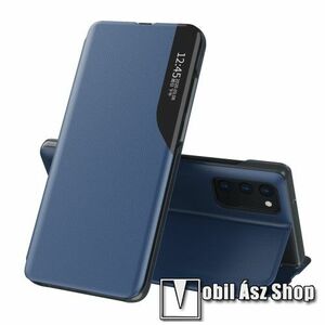 View Window ablakos notesz tok / flip tok - KÉK - oldalra nyíló, asztali tartó funkciós, műanyag belső - SAMSUNG Galaxy A72 5G (SM-A726F) / Galaxy A72 4G (SM-A725F) kép