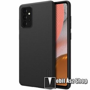 NILLKIN SUPER FROSTED műanyag védő tok / hátlap - érdes felület - asztali tartó állvánnyal! - FEKETE - SAMSUNG Galaxy A72 5G (SM-A726F) / Galaxy A72 4G (SM-A725F) - GYÁRI kép