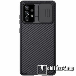 NILLKIN CAMSHIELD PRO műanyag védőtok, szilikon betétes, kamera védő fedéllel, ERŐS VÉDELEM - FEKETE - SAMSUNG Galaxy A72 5G (SM-A726F) / Galaxy A72 4G (SM-A725F) - GYÁRI kép