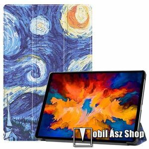 Notesz / mappa tok - OLAJFESTMÉNY MINTÁS - oldalra nyíló flip cover, TRIFOLD asztali tartó funkció, műanyag belső - Lenovo Tab P11 Pro (TB-J706F) / Lenovo Tab XiaoXin P11 Pro kép