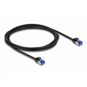 Delock RJ45 hálózati kábel Cat.6A S/FTP vékony 2 m fekete kép