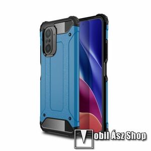 OTT! MAX DEFENDER műanyag védő tok / hátlap - VILÁGOSKÉK - szilikon belső, ERŐS VÉDELEM! - Xiaomi Redmi K40 / Redmi K40 Pro / Redmi K40 Pro Plus / Mi 11i / Mi 11X / Mi 11X Pro / Poco F3 kép