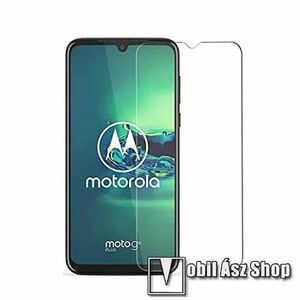 Előlap védő karcálló edzett üveg - 0, 3 mm vékony, 9H, Arc Edge, A képernyő sík részét védi - MOTOROLA Moto E7 (XT2095) kép
