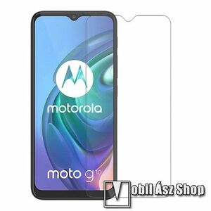 Előlap védő karcálló edzett üveg - 0, 3 mm vékony, 9H, Arc Edge, A képernyő sík részét védi - MOTOROLA Moto G10 kép