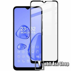 IMAK Pro+ előlap védő karcálló edzett üveg - FEKETE - 9H, A teljes felületén tapad! - MOTOROLA Moto E7 Power / G10 / G30 / G Play (2021) - A TELJES KIJELZŐT VÉDI! - GYÁRI kép