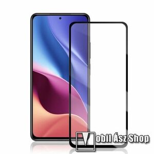 MOCOLO előlap védő karcálló edzett üveg, TELJES KIJELZŐT VÉDI - FEKETE - 9H, 0, 33mm, Arc Edge, A teljes felületén tapad! - Xiaomi Redmi K40 / Redmi K40 Pro / Redmi K40 Pro Plus / Mi 11i / Mi 11X / Mi 11X Pro / Poco F3 - GYÁRI kép