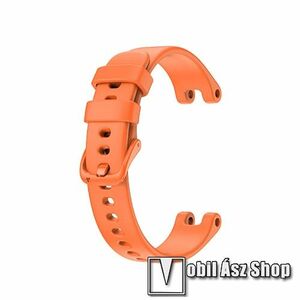 Okosóra szíj - NARANCSSÁRGA - szilikon - 83mm + 107mm hosszú - Garmin Lily™ kép