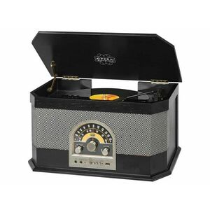 Trevi TT 1040 E USB/Bluetooth fekete retro bakelit lemezjátszó kép