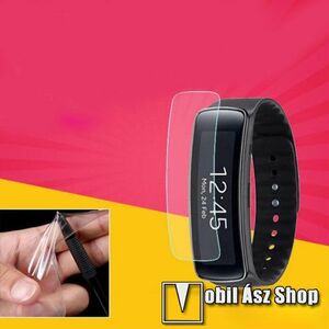 Samsung Galaxy Gear Fit, TPU okosóra képernyővédő fólia, 1db, Clear, törlőkendővel kép