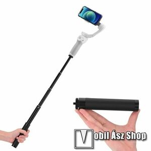 UNIVERZÁLIS Teleszkópos selfie bot - 1/4"-os rögzítő univerzális csavarral, 15cm-56cm-ig kihúzható, GoPro Hero 9 / 8 / 7 / 6 / 5 / 4 / 3 / 3 Plus / Plus / MAX / Fusion / DJI OSMO 4 - FEKETE kép