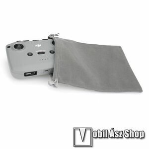 DJI Mini 2 / Mavic Air 2 / Air 2S modellekhez - húzózsinóros tárolótáska - belső puha szövet - SZÜRKE kép