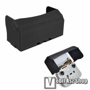 DJI Mini 2 / Mavic Air 2 / Air 2S modellekhez PU bőr napellenző - összecsukható, mágneses, 182mm x 101mm x 10mm - FEKETE kép