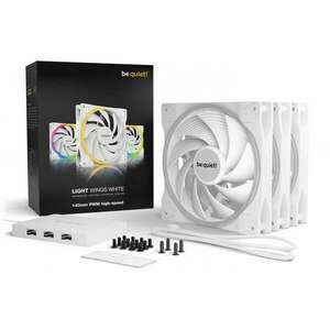 Be Quiet! Cooler 14cm - LIGHT WINGS WHITE 140mm PWM Triple Pack (... kép
