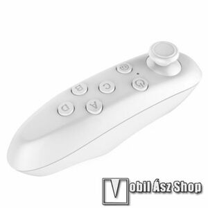 UNIVERZÁLIS Mini Kontroller / Joystick - VR szemüvegekhez ajánlott, bluetooth 3.0, 2x AA elemmel működik (NEM TARTOZÉK), kompatibilis okostelefonokkal, PC, és tablet készülékkel is! - FEHÉR kép