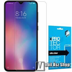 Xpro képernyővédő fólia - Clear - 1db, törlőkendővel, A képernyő sík részét védi! - Xiaomi Mi 9 SE - GYÁRI kép