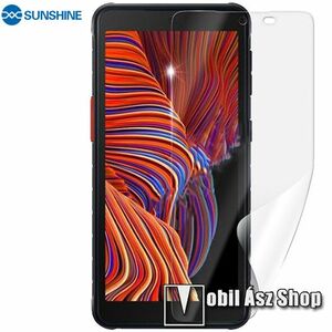 SUNSHINE Hydrogel TPU képernyővédő fólia - Ultra Clear, ÖNREGENERÁLÓ! - 1db, a teljes képernyőt védi - SAMSUNG Galaxy Xcover 5 (SM-G525F) - GYÁRI kép