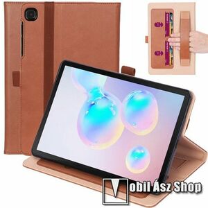 Notesz tok / mappa tok - BARNA - asztali tartó funkciós, oldalra nyíló, bankkártya tartó, csuklópánt, tolltartó, szilikon belső - SAMSUNG Galaxy Tab S6 Lite (2024) / (2022) / (2020) kép