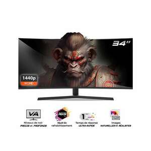 Spirit of Gamer Monitor 34" - EPIC 34" (VA, 21: 9, 3440x... kép