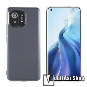 Szilikon védő tok / hátlap - ÁTLÁTSZÓ - Xiaomi Mi 11 kép