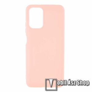 Szilikon védő tok / hátlap - MATT - VILÁGOS RÓZSASZÍN - Xiaomi Redmi Note 10 / Note 10S / Poco M5s kép