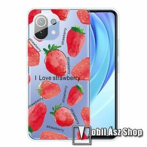 Szilikon védő tok / hátlap - EPER MINTÁS - ÁTLÁTSZÓ - Xiaomi Mi 11 Lite / Xiaomi Mi 11 Lite 5G kép