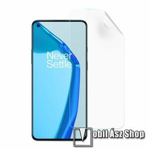 Képernyővédő fólia - Ultra Clear, PET (műanyag) - 1db, törlőkendővel, A TELJES KIJELZŐT VÉDI! - OnePlus 9 Pro kép