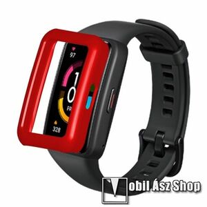 Okosóra műanyag védő tok / keret - PIROS - HUAWEI Band 6 / HONOR Band 6 kép