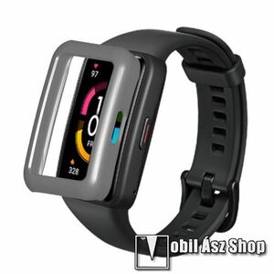 Okosóra műanyag védő tok / keret - SZÜRKE - HUAWEI Band 6 / HONOR Band 6 kép