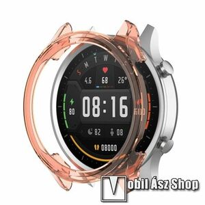 Okosóra szilikontok - ÁTTETSZŐ NARANCSSÁRGA - Xiaomi Watch Color kép