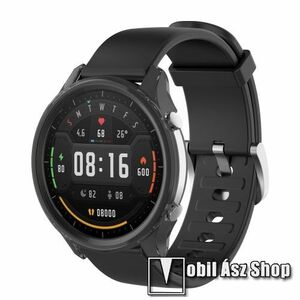 Okosóra szilikontok - ÁTTETSZŐ FEKETE - Xiaomi Watch Color kép