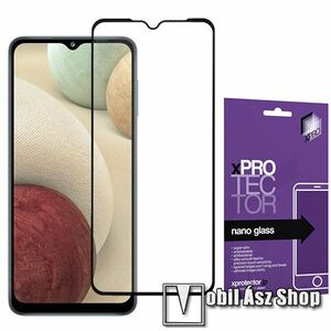 Xpro Flexible 9H Nano Glass rugalmas edzett üveg - FEKETE - 0, 15 mm vékony, A TELJES KIJELZŐT VÉDI! - SAMSUNG Galaxy A32 5G (SM-A326B) / A12 (SM-A125F) / M32 5G (SM-M326B/DS) - GYÁRI kép
