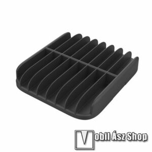 Műanyag CD tároló Xbox, Playstation lemezekhez - 16 játék tárolására alkalmas, csúszásgátló - FEKETE kép