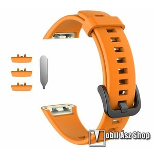 Okosóra szíj - NARANCS - szilikon, állítható - HUAWEI Band 6 / HONOR Band 6 / HONOR Band 7 kép