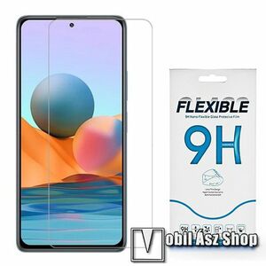 Flexible 9H Nano Glass rugalmas edzett üveg képernyővédő fólia, 0, 15 mm vékony, a képernyő sík részét védi - Xiaomi Redmi Note 10 Pro / Redmi Note 10 Pro Max kép