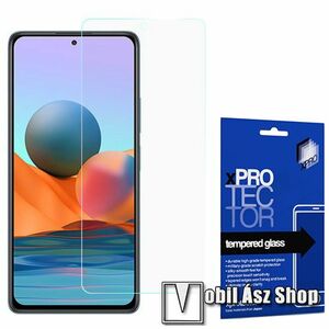 Xpro előlap védő karcálló edzett üveg - 0, 33 mm vékony, 9H, Arc Edge, A képernyő sík részét védi - Xiaomi Redmi Note 10 / Note 10S / Poco M5s - GYÁRI kép