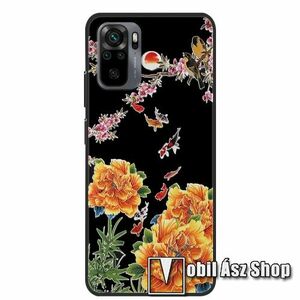 Szilikon védő tok / hátlap - VIRÁG / HAL MINTÁS - Xiaomi Redmi Note 10 / Note 10S / Poco M5s kép