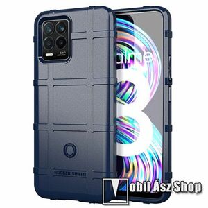 OTT! RUGGED SHIELD szilikon védő tok / hátlap - matt, ERŐS VÉDELEM - SÖTÉTKÉK - Realme 8 / 8 Pro kép