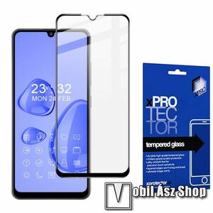 Xpro előlap védő karcálló edzett üveg - FEKETE - 9H, 0, 33mm, A teljes felületén tapad! - A TELJES KIJELZŐT VÉDI! - SAMSUNG Galaxy A32 4G (SM-A325F) - GYÁRI kép