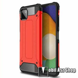 OTT! MAX DEFENDER műanyag védő tok / hátlap - PIROS - szilikon belső, ERŐS VÉDELEM! - SAMSUNG Galaxy A22 5G (SM-A226) / Galaxy F42 5G (SM-E426B/DS) kép