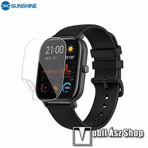 Xiaomi Amazfit GTS 2 mini, Sunshine Hydrogel TPU okosóra képernyővédő fólia, Ultra Clear, Önregeneráló!, 1db kép
