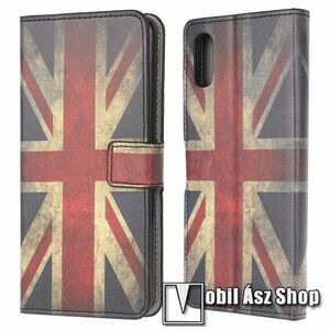 Notesz / mappa tok - BRIT ZÁSZLÓ MINTÁS - oldalra nyíló, rejtett mágneses záródás, belső zseb, asztali tartó funkció, szilikon belső - SAMSUNG Galaxy Xcover 5 (SM-G525F) kép