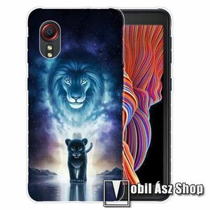 Szilikon védő tok / hátlap - OROSZLÁN MINTÁS - SAMSUNG Galaxy Xcover 5 (SM-G525F) kép