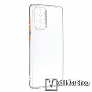 OTT! TRANSPARENT műanyag védő tok / hátlap - ÁTLÁTSZÓ - szilikon szegély, erősített sarkok - ERŐS VÉDELEM! - SAMSUNG Galaxy A72 5G (SM-A726F) / Galaxy A72 4G (SM-A725F) kép