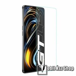 Előlap védő karcálló edzett üveg - 0, 3 mm vékony, 9H, Arc Edge, A képernyő sík részét védi - Realme GT 5G / Realme GT Neo / Neo Flash Edition / Q3 Pro 5G / Q3 Pro Carnival Edition kép