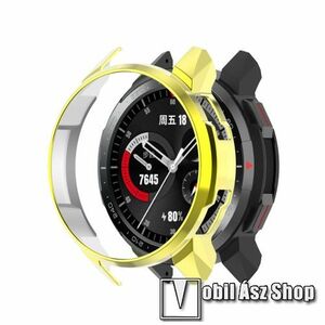 Okosóra műanyag védő tok / keret - GALVANIZÁLT ARANY - HUAWEI Honor Watch GS Pro kép