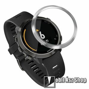 Okosóra lünetta védő rozsdamentes acél - EZÜST - Garmin Forerunner 645 / 645 Music kép