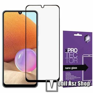 Xpro Flexible 9H Nano Glass rugalmas edzett üveg - FEKETE - 0, 15 mm vékony, A TELJES KIJELZŐT VÉDI! - SAMSUNG Galaxy A32 4G (SM-A325F) - GYÁRI kép