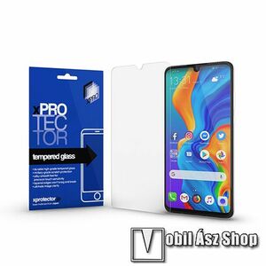 Xpro előlap védő karcálló edzett üveg - 0, 33 mm vékony, 9H, Arc Edge, A képernyő sík részét védi - HUAWEI P30 Lite / HUAWEI nova 4e - GYÁRI kép