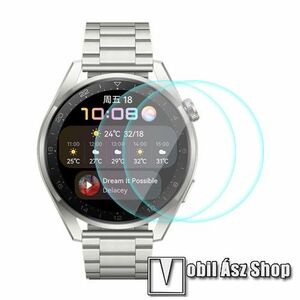 ENKAY okosóra előlap védő karcálló edzett üveg - 2db, 2.15D, 0.2mm, 9H, A képernyő sík részét védi! - HUAWEI Watch 3 Pro 48mm - GYÁRI kép